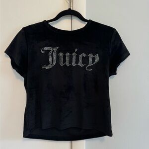 Juicy Couture Black Graphic Crop Tee